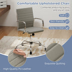 Height-Adjustable Office Chair with Rocking Backrest