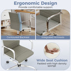 Height-Adjustable Office Chair with Rocking Backrest