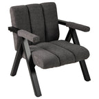 Oversized Accent Chair with Metal Frame and Armrests