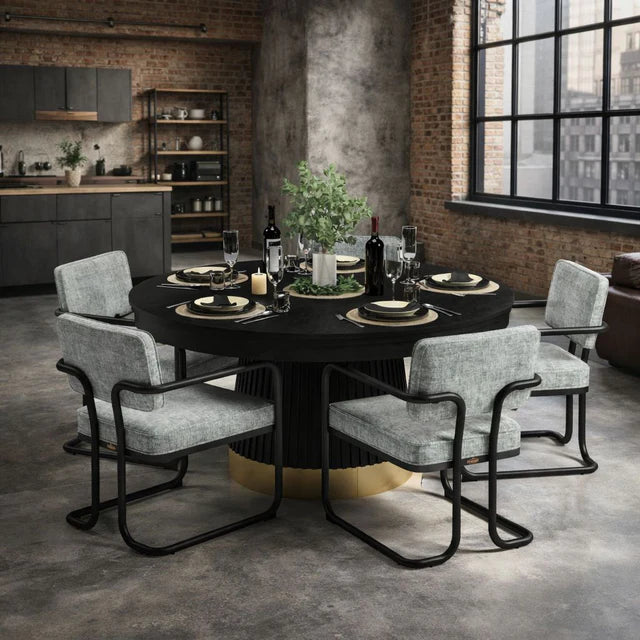 Prohibition Series Poker Table, 60", Black by RAM Game Room