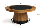 Prohibition Series Poker Table, 60", Walnut by RAM Game Room