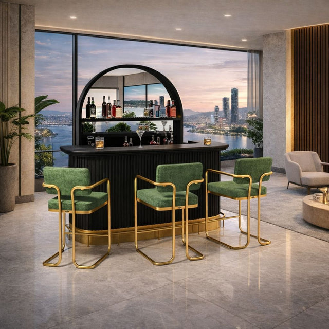 Prohibition Series Back Bar, Matte Black by RAM Game Room