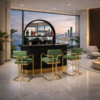 Prohibition Series Back Bar, Matte Black by RAM Game Room