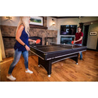 7 Ft 2-in-1 Conversion Top Pool Table / Ping Pong Table Set