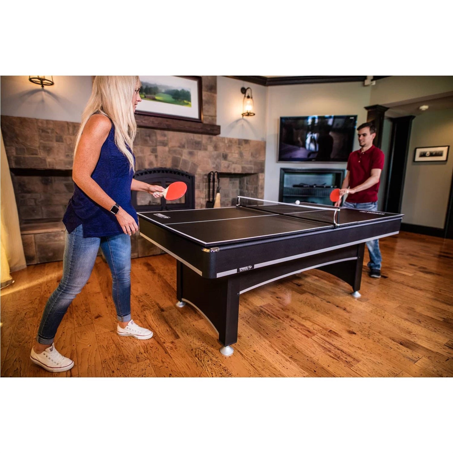 7 Ft 2-in-1 Conversion Top Pool Table / Ping Pong Table Set