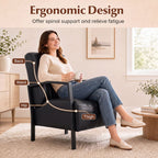Upholstered Accent Chair with Padded Seat and Armrests