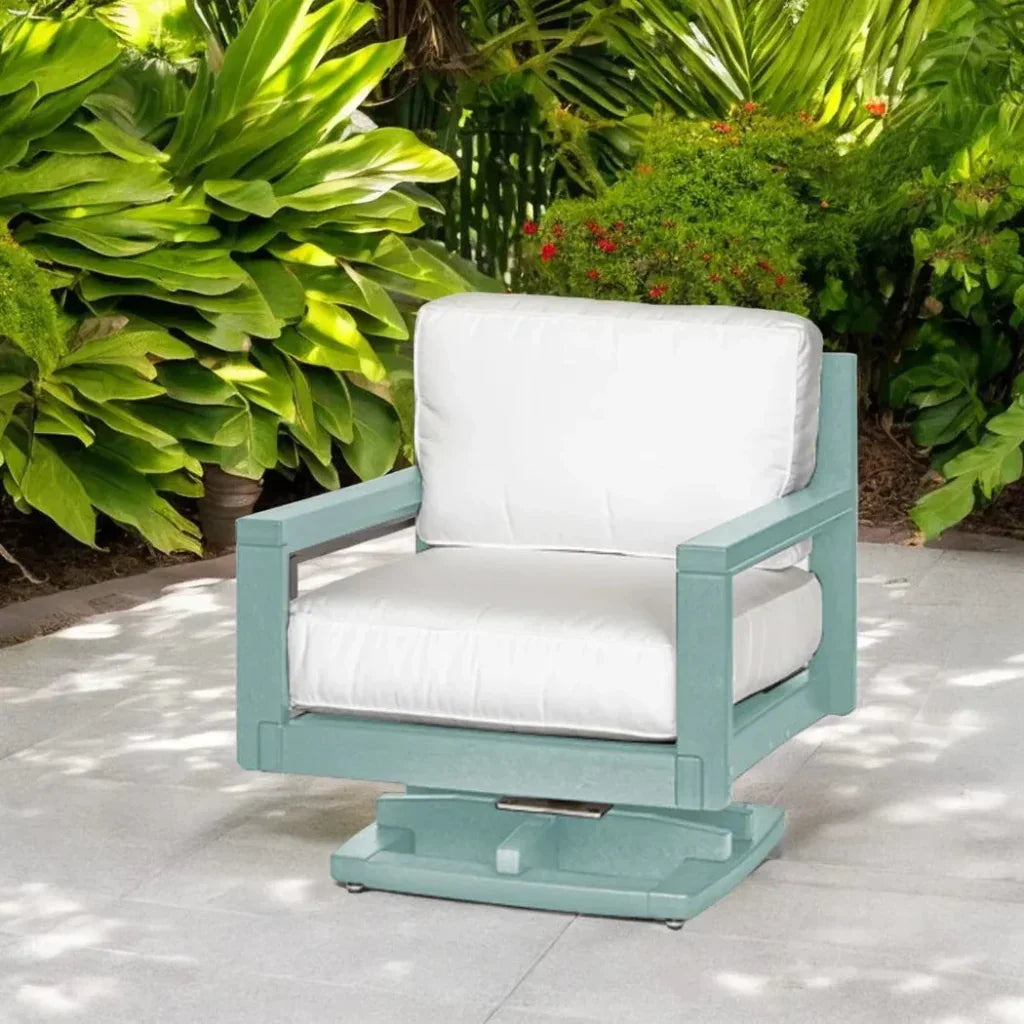 Palm Beach Poly Outdoor Swivel Rocker Chair Sunbrella