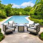 Palm Beach Poly Outdoor Swivel Rocker Chair Sunbrella