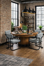 Prohibition Series Poker Table, 60", Walnut by RAM Game Room