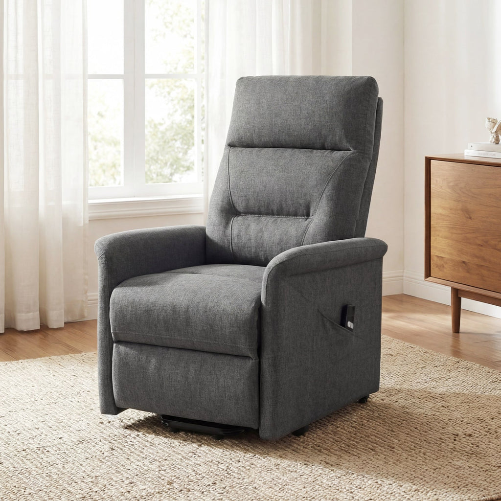 Power Lift Recliner Chair for Elderly with Remote Control and Side Storage Pocket