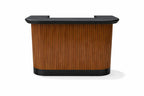 Prohibition Series 60" Cocktail Bar, Matte Walnut / Black by RAM Game Room
