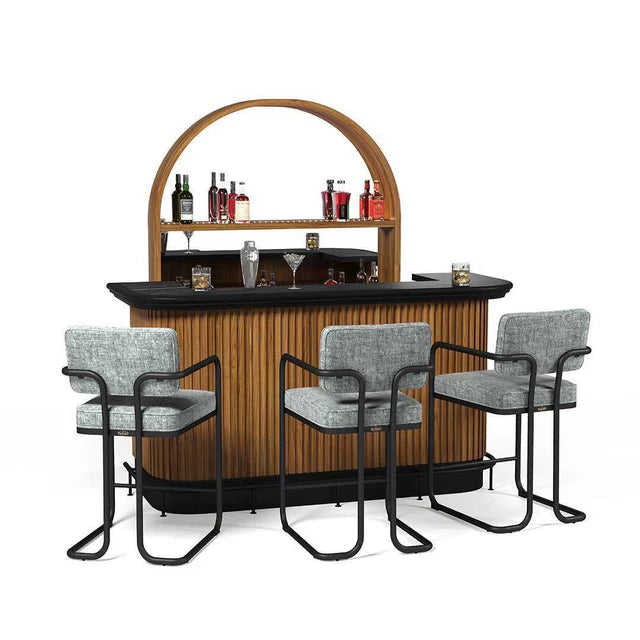 Prohibition Series Barstool, Gray by RAM Game Room