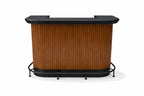 Prohibition Series 60" Cocktail Bar, Matte Walnut / Black by RAM Game Room