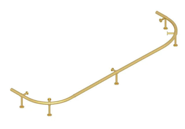 Foot Rail for Prohibition 84" Cocktail Bar, Brass by RAM Game Room