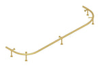 Foot Rail for Prohibition 84" Cocktail Bar, Brass by RAM Game Room