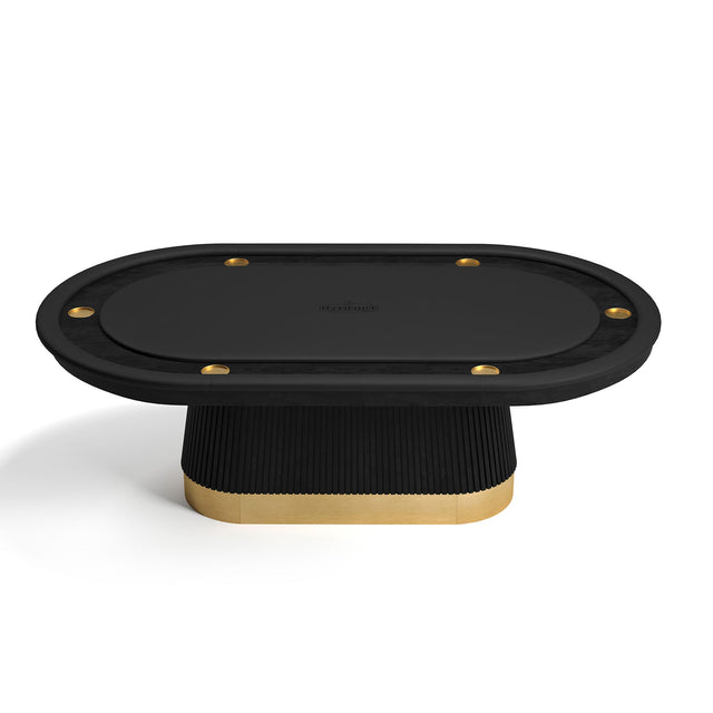 Prohibition Series Texas Hold'em Poker Table, 84", Black by RAM Game Room
