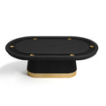 Prohibition Series Texas Hold'em Poker Table, 84", Black by RAM Game Room
