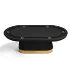 Prohibition Series Texas Hold'em Poker Table, 84", Black by RAM Game Room
