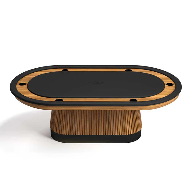 Prohibition Series Texas Hold’em Poker Table, 84", Walnut by RAM Game Room