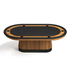 Prohibition Series Texas Hold’em Poker Table, 84", Walnut by RAM Game Room