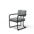 Prohibition Series Game / Dining Chair, Vintage Gray (Matte Black Frame) by RAM Game Room