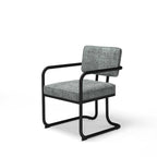 Prohibition Series Game / Dining Chair, Vintage Gray (Matte Black Frame) by RAM Game Room