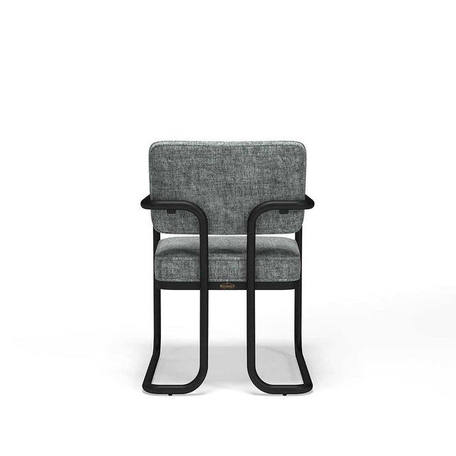 Prohibition Series Game / Dining Chair, Vintage Gray (Matte Black Frame) by RAM Game Room