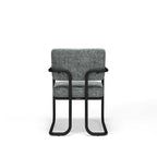 Prohibition Series Game / Dining Chair, Vintage Gray (Matte Black Frame) by RAM Game Room
