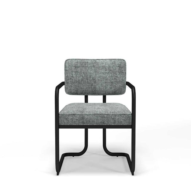 Prohibition Series Game / Dining Chair, Vintage Gray (Matte Black Frame) by RAM Game Room