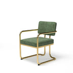 Prohibition Series Game / Dining Chair, Vintage Green (Brass Frame) by RAM Game Room
