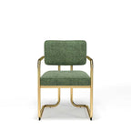 Prohibition Series Game / Dining Chair, Vintage Green (Brass Frame) by RAM Game Room