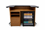 Prohibition Series 60" Cocktail Bar, Matte Walnut / Black by RAM Game Room