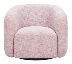 Refine Textured Fabric Swivel Club Chair