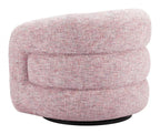 Refine Textured Fabric Swivel Club Chair