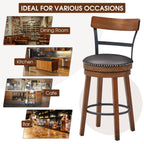 Swivel Counter-Height Bar Stools - Set of 2