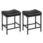Set of 2 25 Inch Counter Height Bar Chairs for Kitchen Island