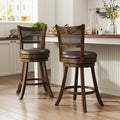25" Swivel Bar Stools with Leathaire Upholstery - Set of 2