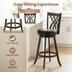 Counter Height Bar Stools Set of 4 with Swivel Seat