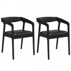 Upholstered Armchairs Set of 2 with Cozy Backrest and Padded Seat Cushion