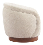 Vinta Textured Fabric Swivel Club Chair