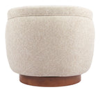 Vinta Textured Fabric Swivel Club Chair
