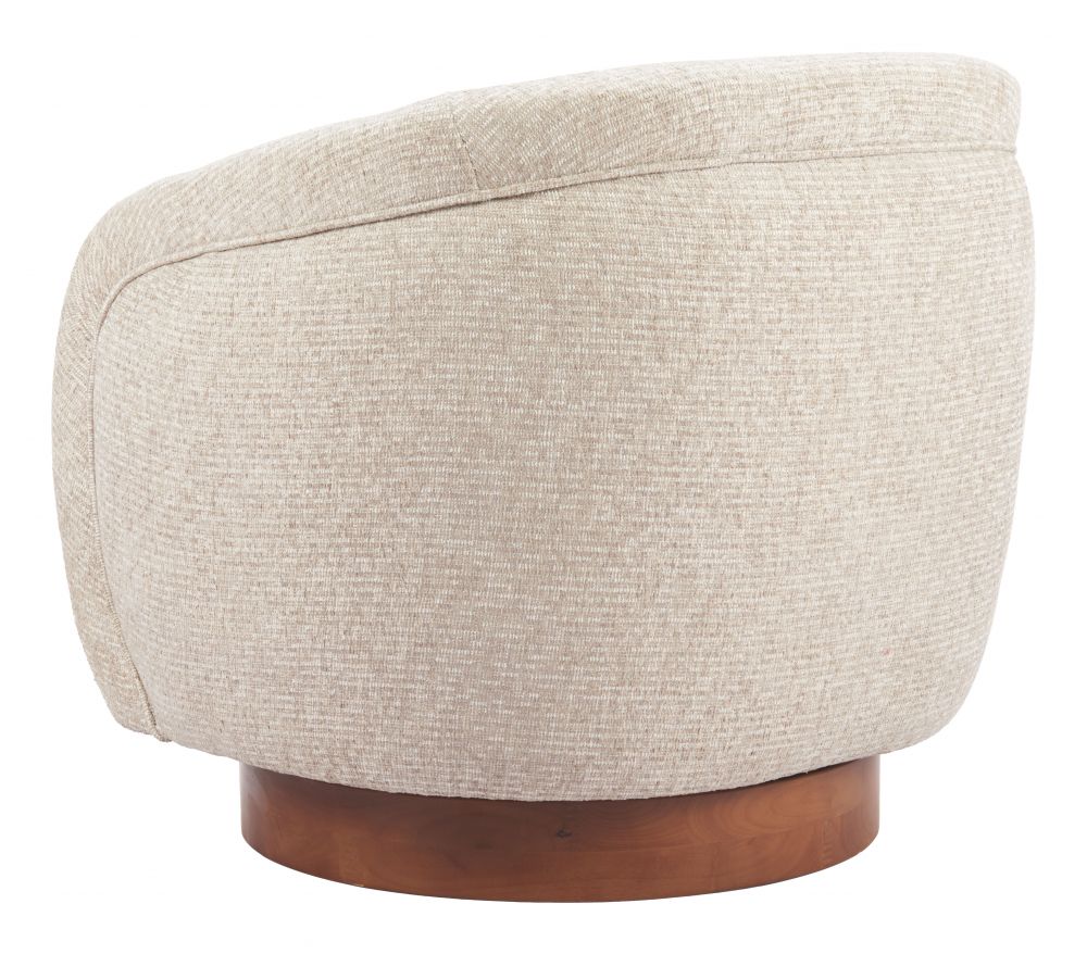 Vinta Textured Fabric Swivel Club Chair