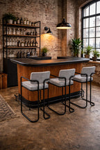 Prohibition Series 60" Cocktail Bar, Matte Walnut / Black by RAM Game Room