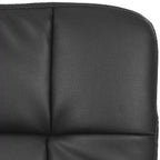 Black PVC Upholstered Home Office Chair with Adjustable Height