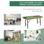 55 in Folding Pool Table | Green Cloth & Accessories