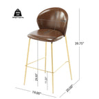 Kira Upholstered Bar Stool Set of 2