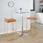 Fuji Contemporary Stackable Bar Stools, 2 or 3 Pieces