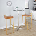 Fuji Contemporary Stackable Bar Stools, 2 or 3 Pieces