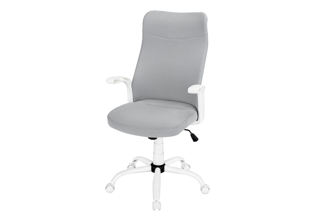 Adjustable High-Back Office Chair with Fixed Armrests