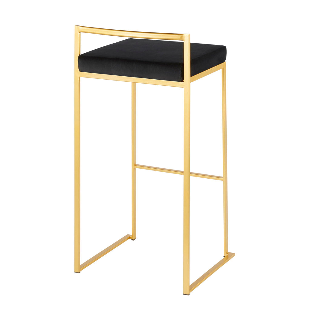 Fuji Contemporary Stackable Bar Stools, 2 or 3 Pieces